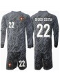 Portugalsko Diogo Costa #22 Brankářské Venkovní dres pro děti ME 2024 Dlouhý Rukáv (+ trenýrky)